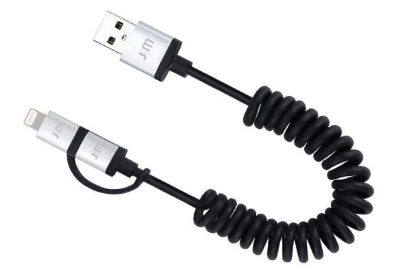 Just Mobile - AluCable Duo Twist Micro USB and Lightning Cable Sale