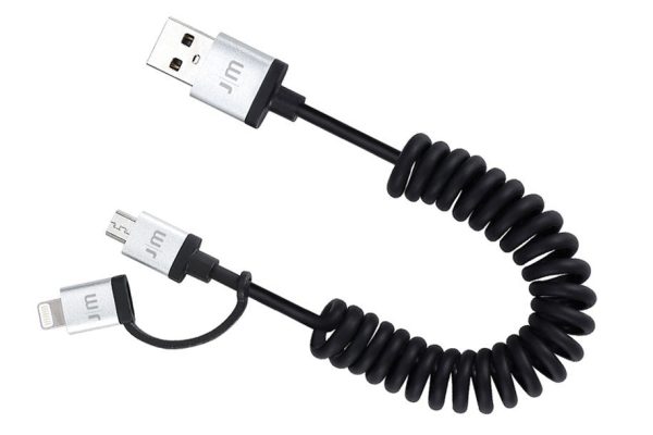 Just Mobile - AluCable Duo Twist Micro USB and Lightning Cable Sale