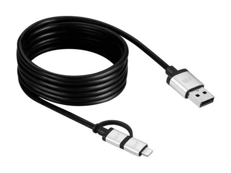 Just Mobile - AluCable Duo Micro USB and Lightning Cable Online