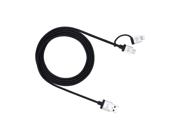 Just Mobile - AluCable Duo Micro USB and Lightning Cable Online