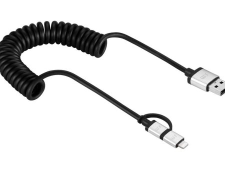 Just Mobile - AluCable Duo Twist Micro USB and Lightning Cable Sale