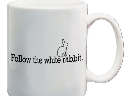 The Matrix Inspired Mug - Follow The White Rabbit on Sale