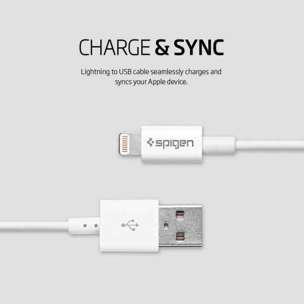 Spigen - USB Lightning Connector Charge and Sync Cable Online Sale