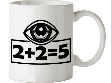 1984 Inspired Mug - 2 Plus 2 Equals 5 - George Orwell Hot on Sale