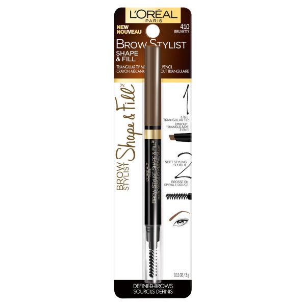 L OREAL - Brow Stylist Shape & Fill Mechanical Pencil Brunette - 0.008 oz (250 mg) Hot on Sale