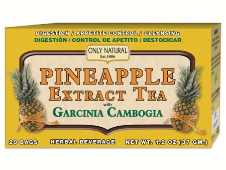 ONLY NATURAL - Pineapple Extract Tea with Garcinia Cambogia - 20 Tea Bags For Sale