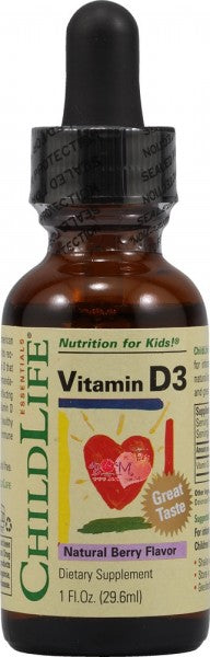 CHILDLIFE - Vitamin D3 Mixed Berry - 1 fl. oz. (29.6 ml) Supply