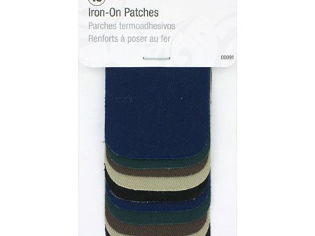 SINGER - 2  x 3  Iron-on Patchettes Dark Assortment - 10 Pack Online