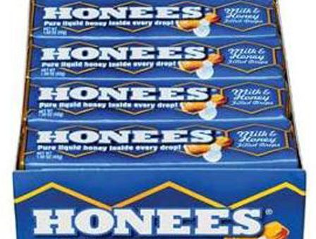 HONEES - Milk Honey Filled Caramel Drops - 24 x 1.5 oz. Bars Online now