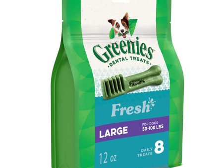 GREENIES - Fresh Dental Dog Treats Large - 8 Treats (12 oz. 340 g) Online