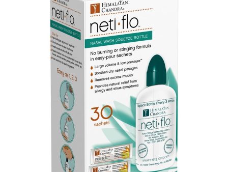 HIMALAYAN - Neti Flo Nasal Wash Bottle with 30 Sachets - 8 fl. oz. (240 ml) Discount