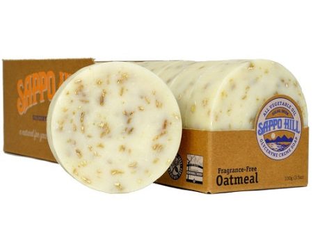 SAPPO HILL - Natural Glycerine Soap Oatmeal Fragrance-Free - 12 x 3.5 oz. Bars Online now