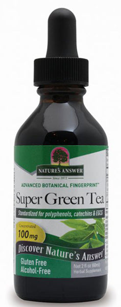 NATURE S ANSWER - Super Green Tea Alcohol-Free Extract - 2 fl. oz. (60 ml) Cheap