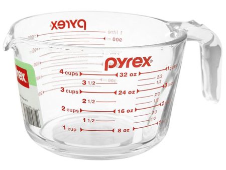 PYREX - Glass Measuring Cup - 1 Quart (4 Cups) Sale