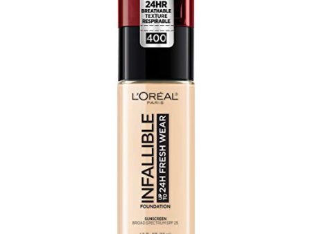 L OREAL - Infallible 24HR Fresh Wear Foundation Pearl - 1 fl oz (30 ml) on Sale