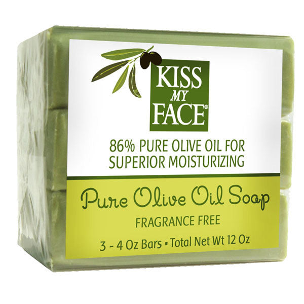 KISS MY FACE - Naked Pure Olive Oil Bar Soap - 3 x 4 oz. Bars Discount