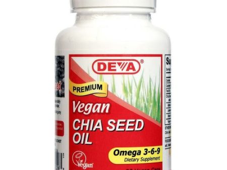 DEVA - Vegan Chia Seed Oil - 90 Vegan Caps For Discount