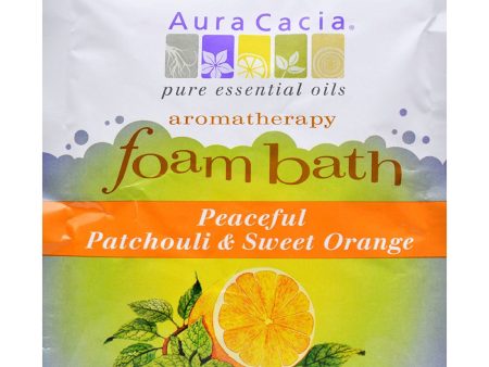 AURA CACIA - Aromatherapy Foam Bath Patchouli & Sweet Orange - 2.5 oz. (70.9 g) Discount