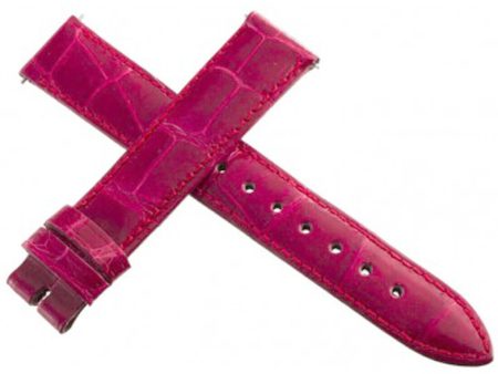 LOCMAN 16MM RED ALLIGATOR LEATHER WOMEN S WATCH BAND LM-038 Cheap