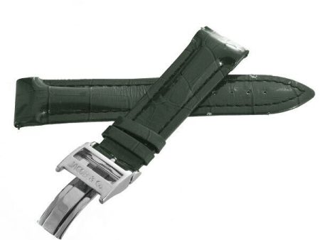 JACOB & CO Men s 22mm x 20mm Green Patent Leather Stainless Steel Strap Band Supply