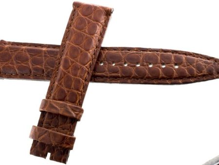 Corum 21mm x 18mm Brown Alligator Leather Mens Watch Band Strap NEW For Discount